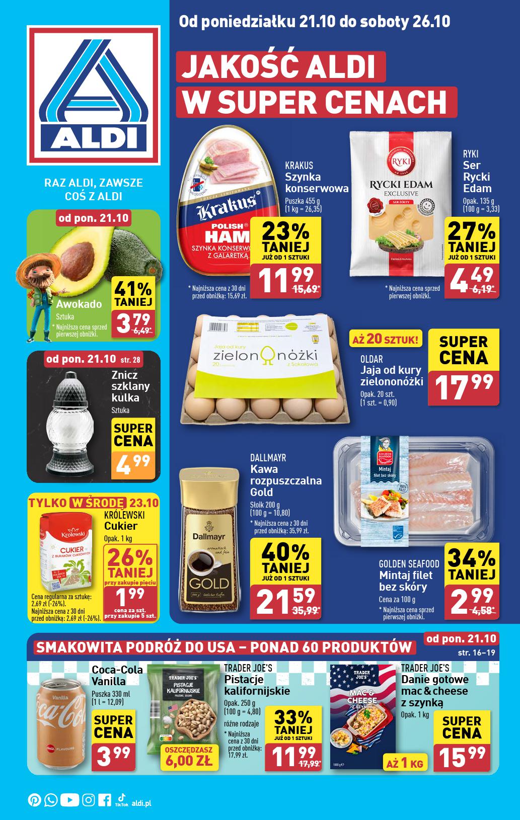 Aldi, gazetka do 26.10.2024 - Jakość Aldi w super cenach 