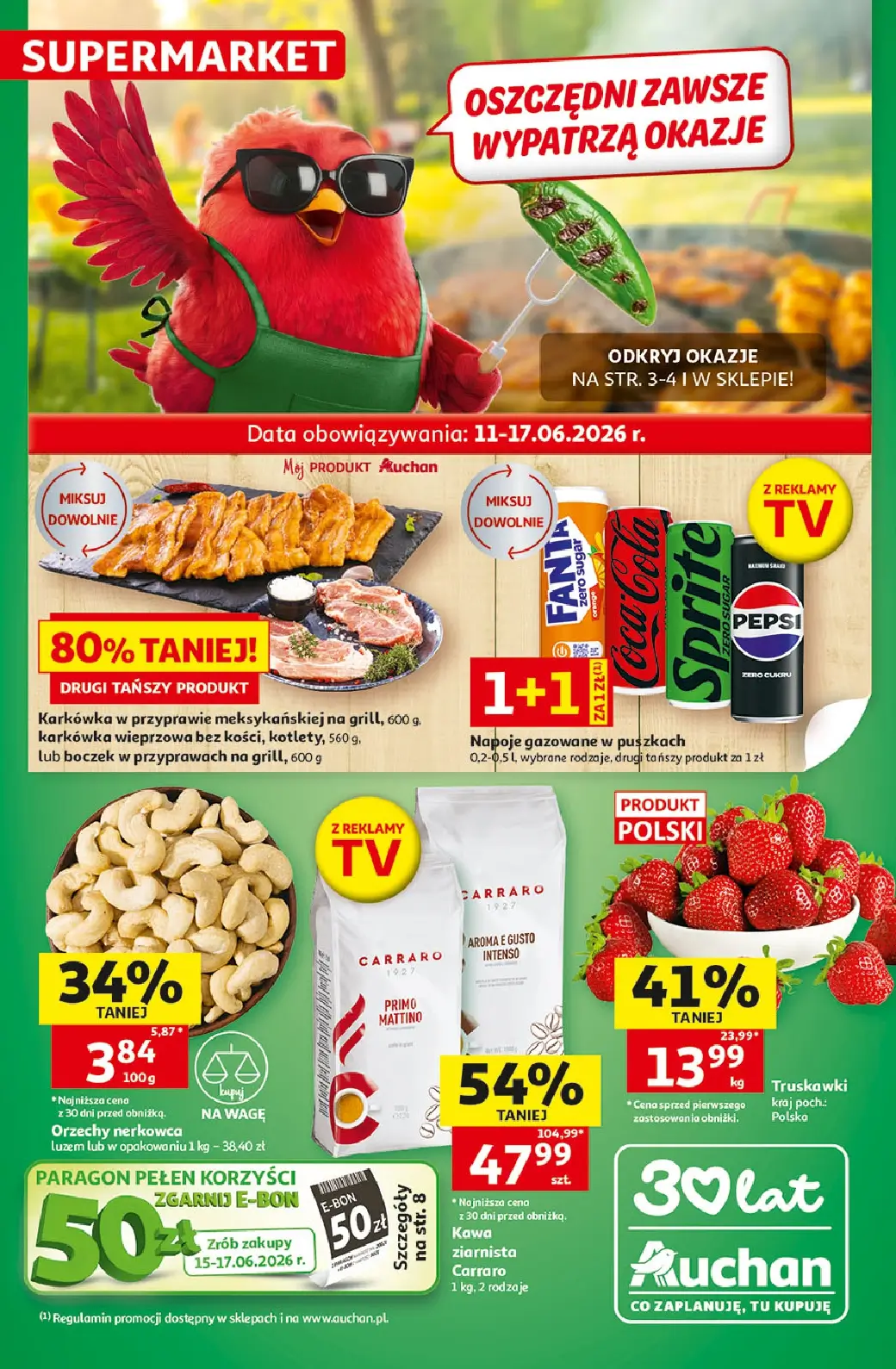 Auchan Supermarket, gazetka do 17.06.2026