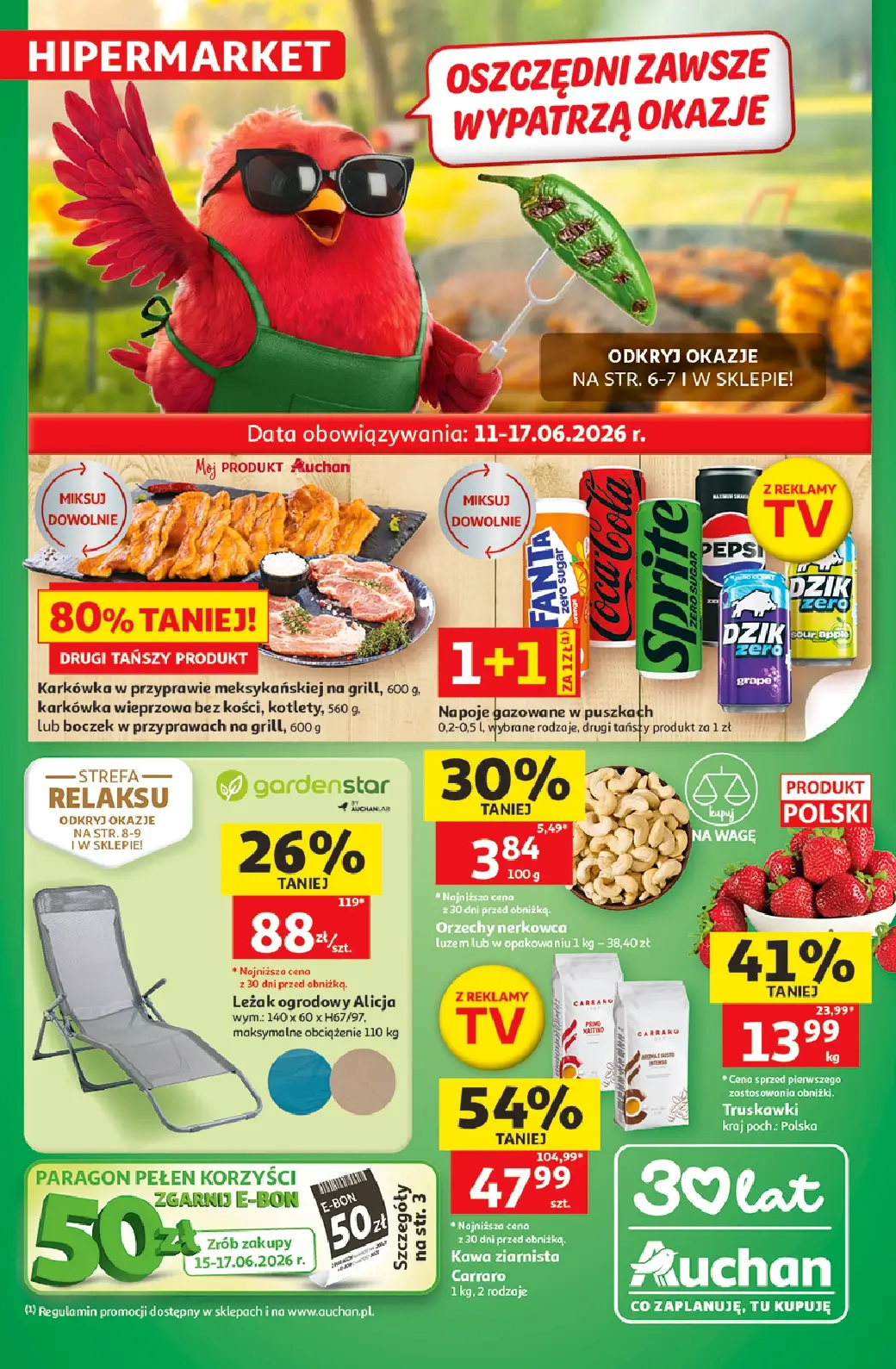 Auchan Hipermarket, gazetka do 17.06.2026