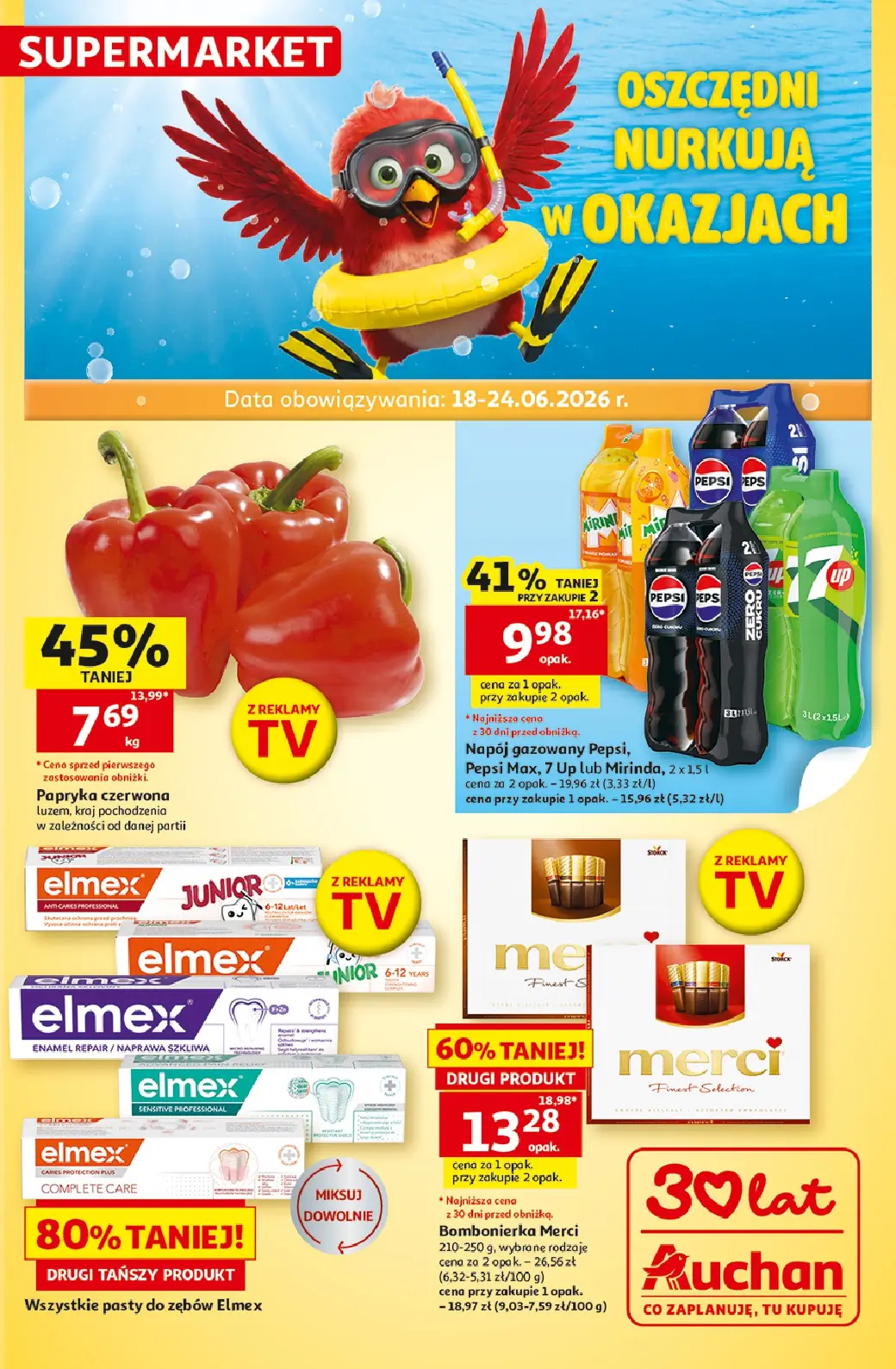 Auchan Supermarket, gazetka do 24.06.2026