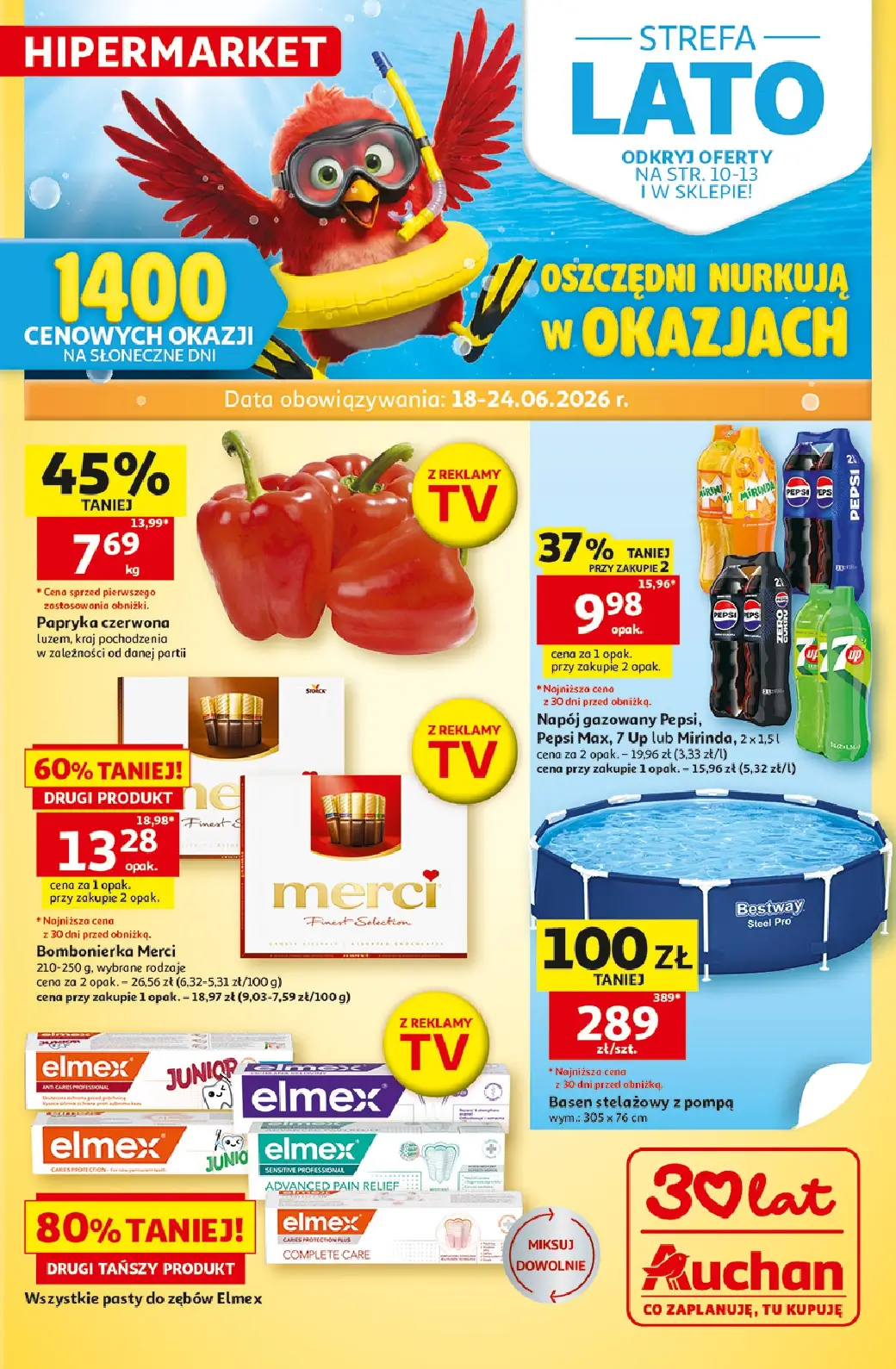 Auchan Hipermarket, gazetka do 24.06.2026
