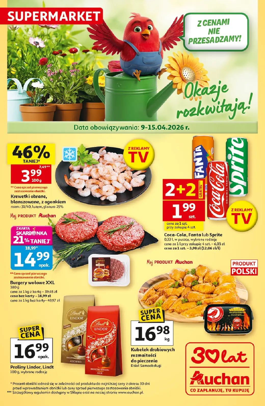 Auchan Supermarket, gazetka do 15.04.2026