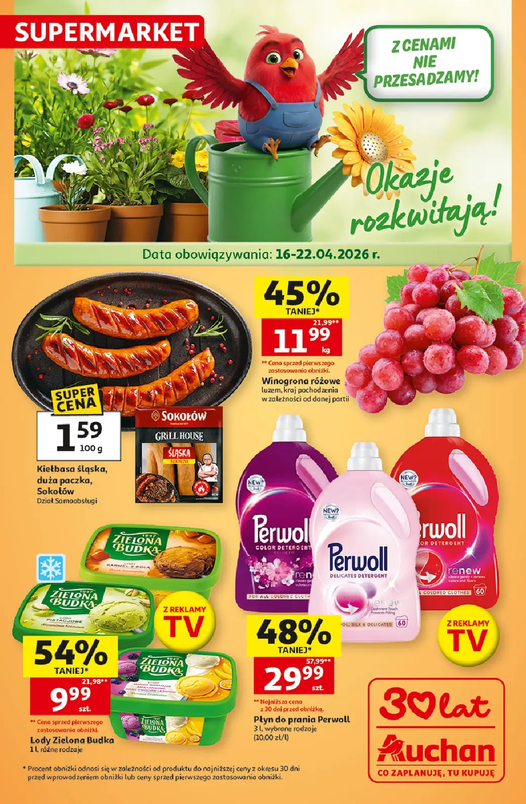 Auchan Supermarket, gazetka do 22.04.2026