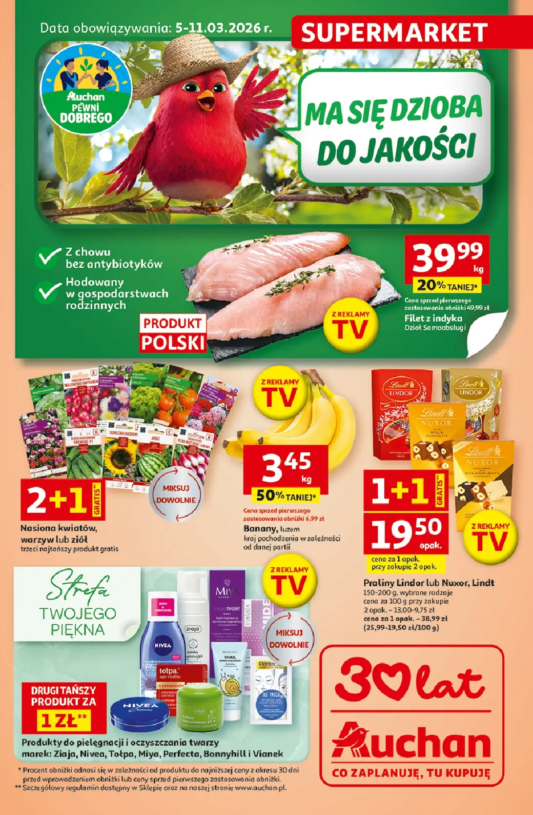 Auchan Supermarket, gazetka do 11.03.2026 11.03.2026