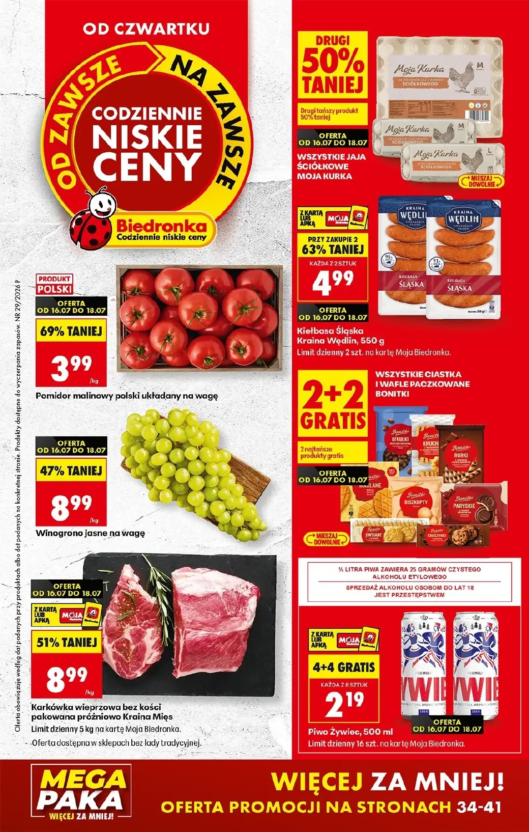 Biedronka, gazetka do 22.07.2026