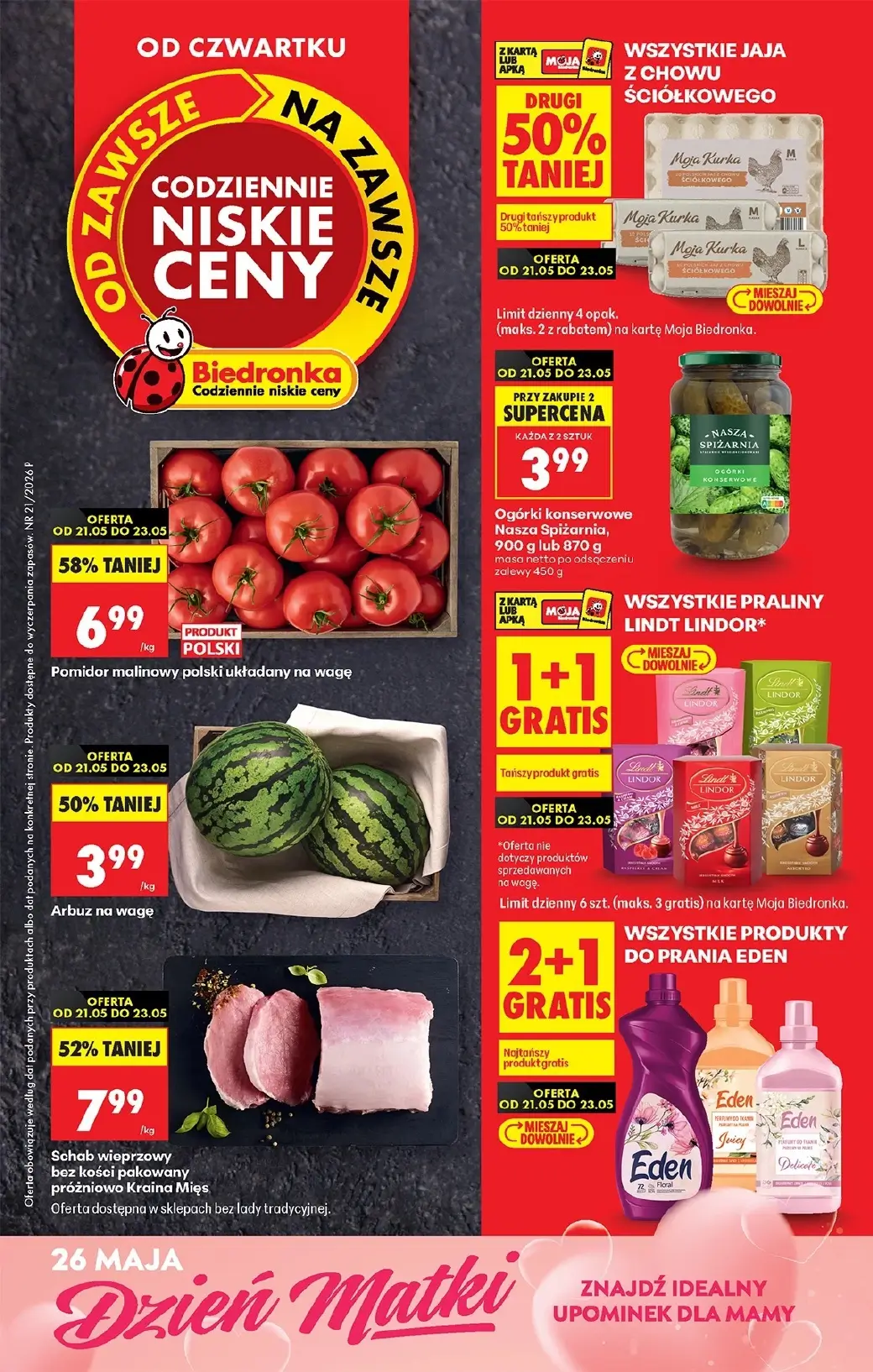 Biedronka, gazetka do 27.05.2026