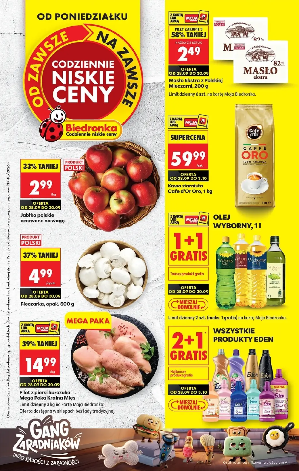 Biedronka, gazetka do 03.10.2026