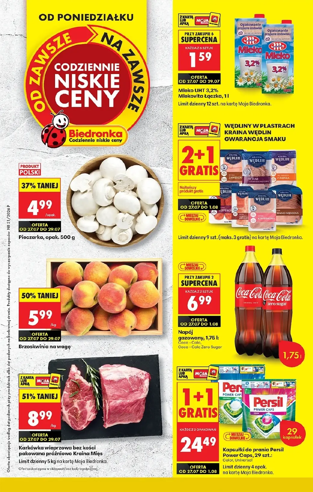 Biedronka, gazetka do 01.08.2026