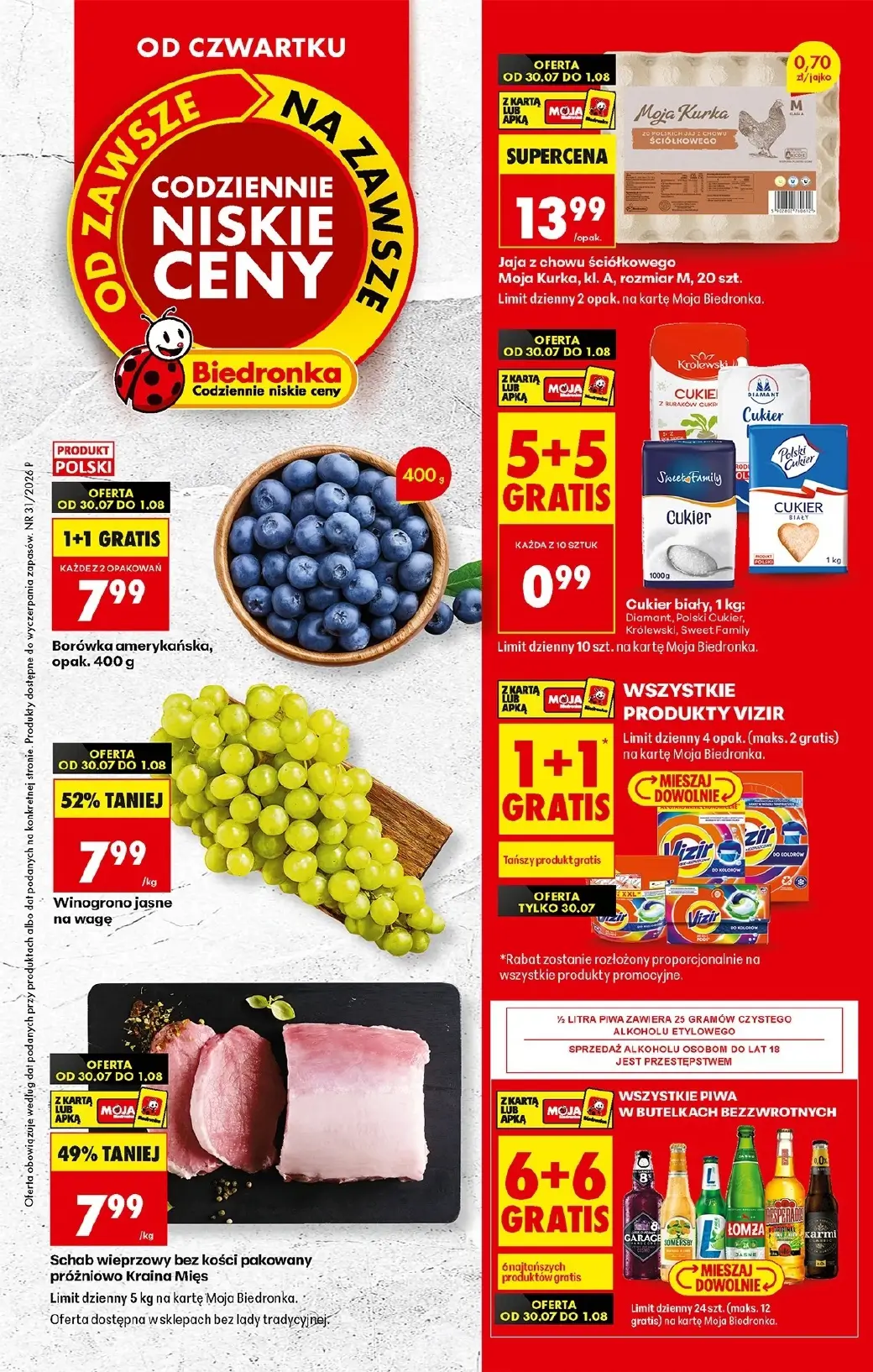 Biedronka, gazetka do 05.08.2026