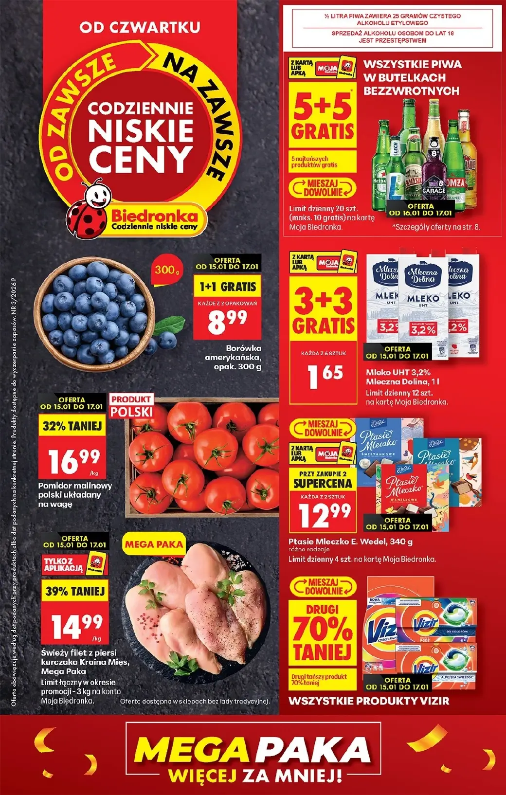 Biedronka, gazetka do 21.01.2026