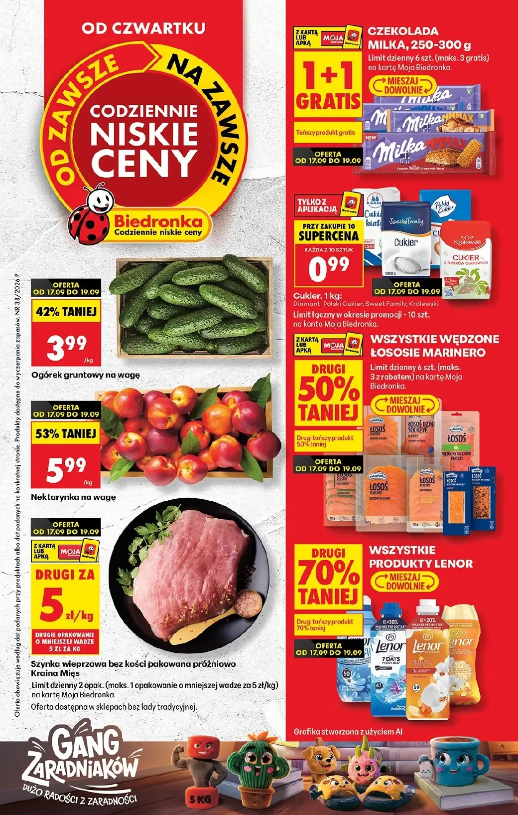 Biedronka, gazetka do 23.09.2026