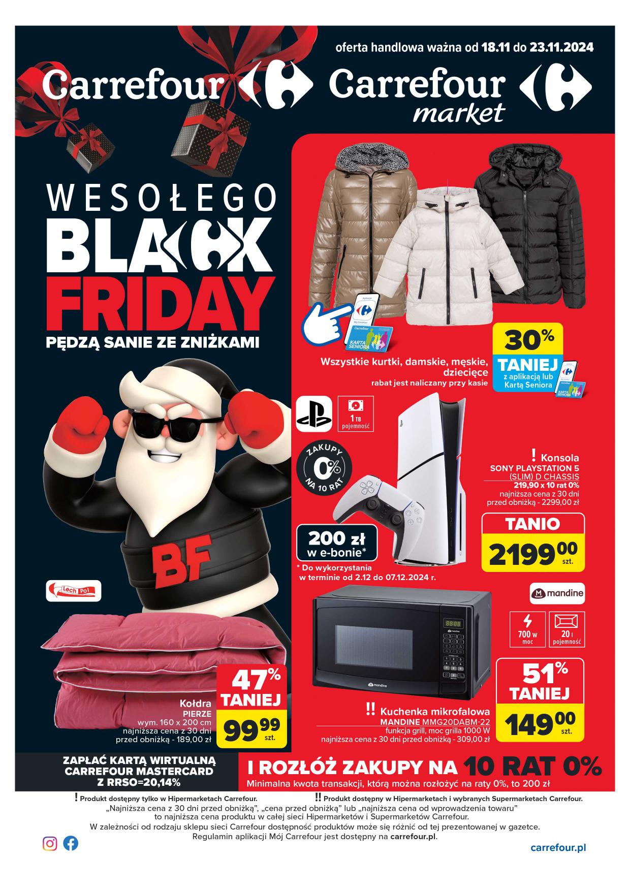 Carrefour, gazetka do 30.11.2024 - Wesołego Black Friday 