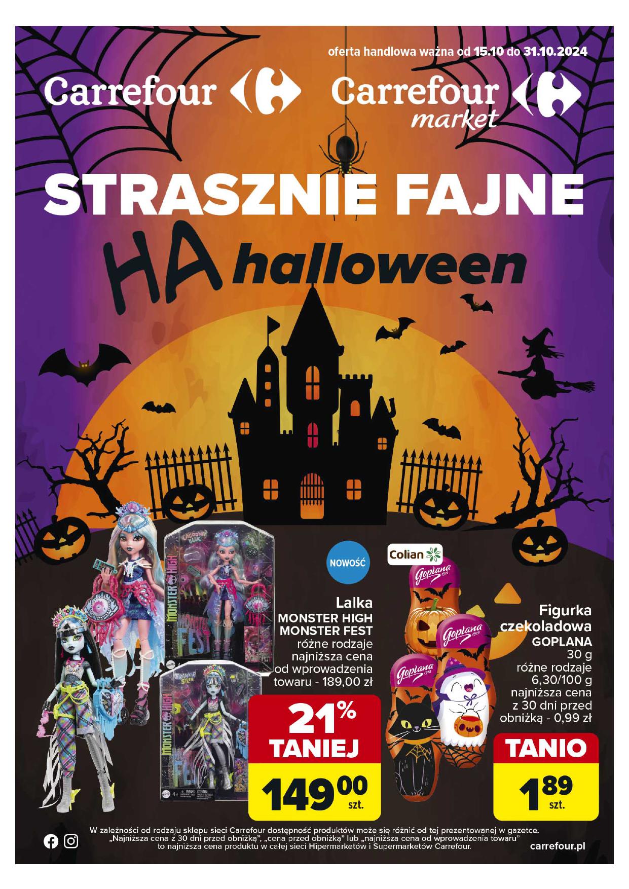 Carrefour, gazetka do 31.10.2024 - Strasznie fajne Halloween 