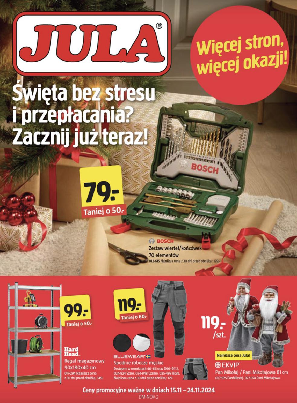 Jula, gazetka do 24.11.2024 - Święta bez stresu i przepłacania? Zacznij już teraz 