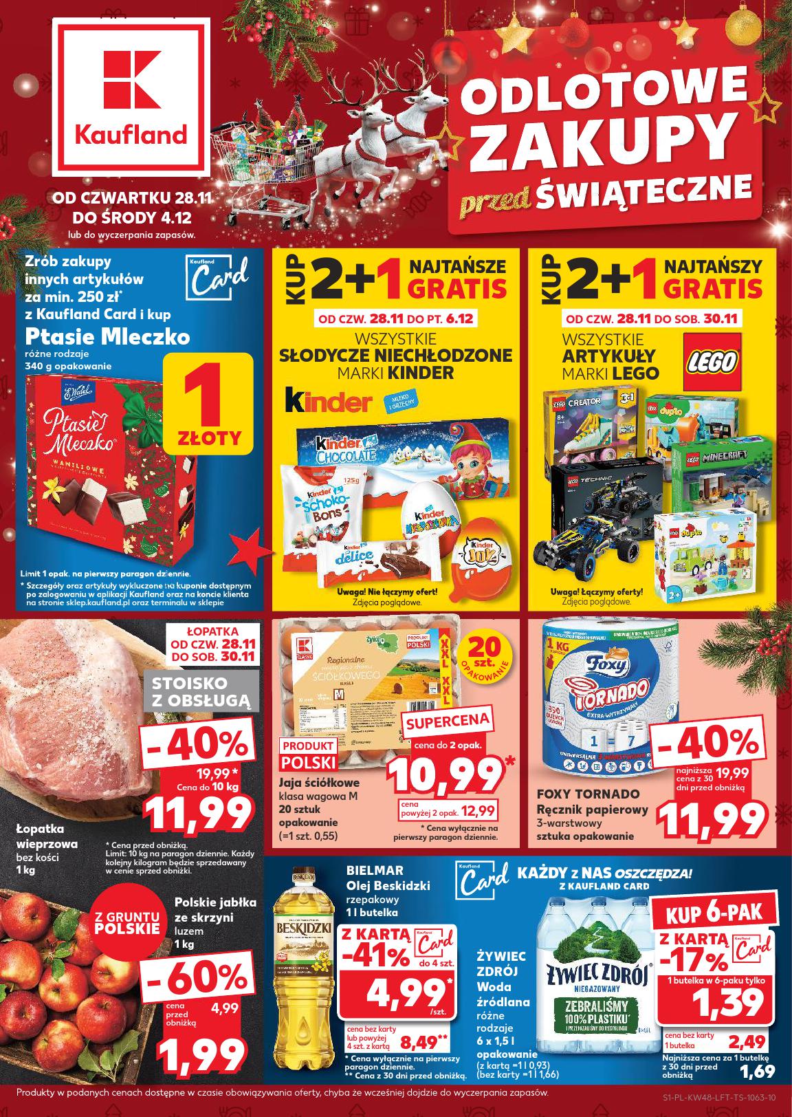 Kaufland, gazetka do 04.12.2024 - Odlotowe zakupy przedświąteczne 