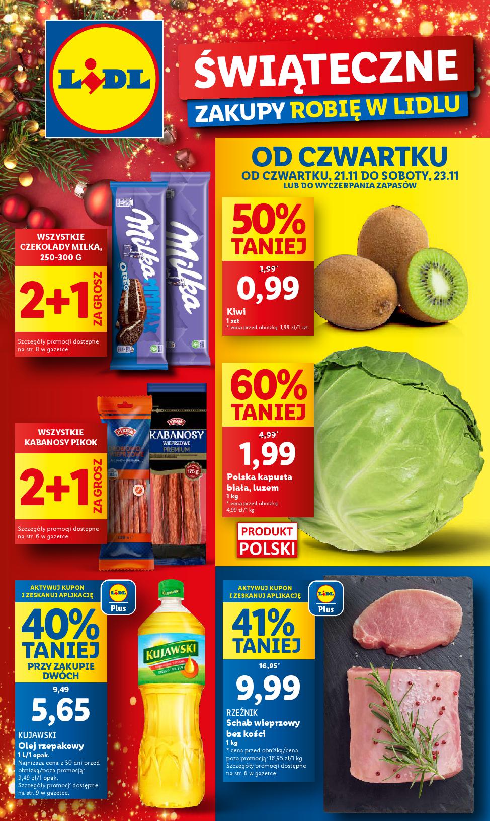 Lidl, gazetka do 23.11.2024 - Kiwi 50% taniej 