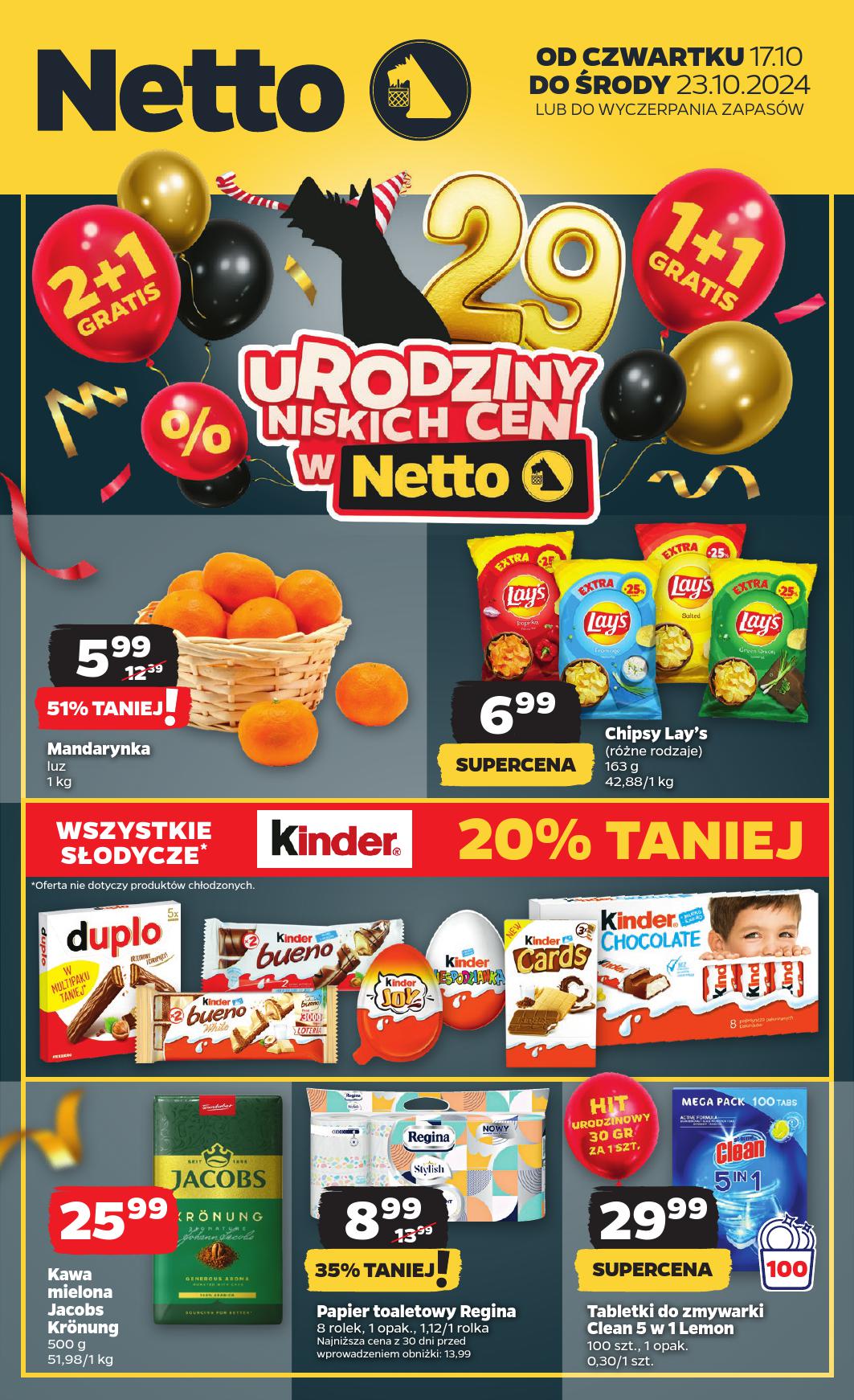 Netto, gazetka do 23.10.2024 - Urodziny niskich cen 