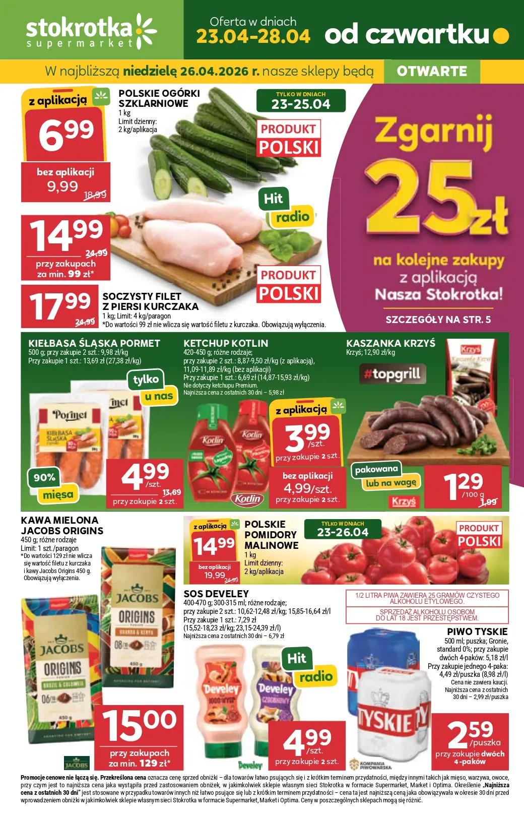 Stokrotka Supermarket, gazetka do 28.04.2026
