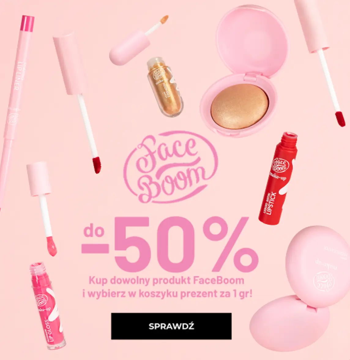 Cała marka FaceBoom 50% taniej w Cocolita