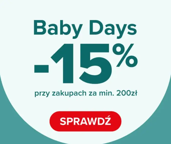 Rabat -15% na produkty dla dzieci przy zakupach za min. 199 zł w drmax.pl
