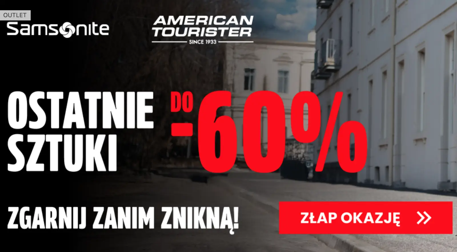 Sprawdź zniżki na wybrane walizki do -60% w outlecie Moja Walizka