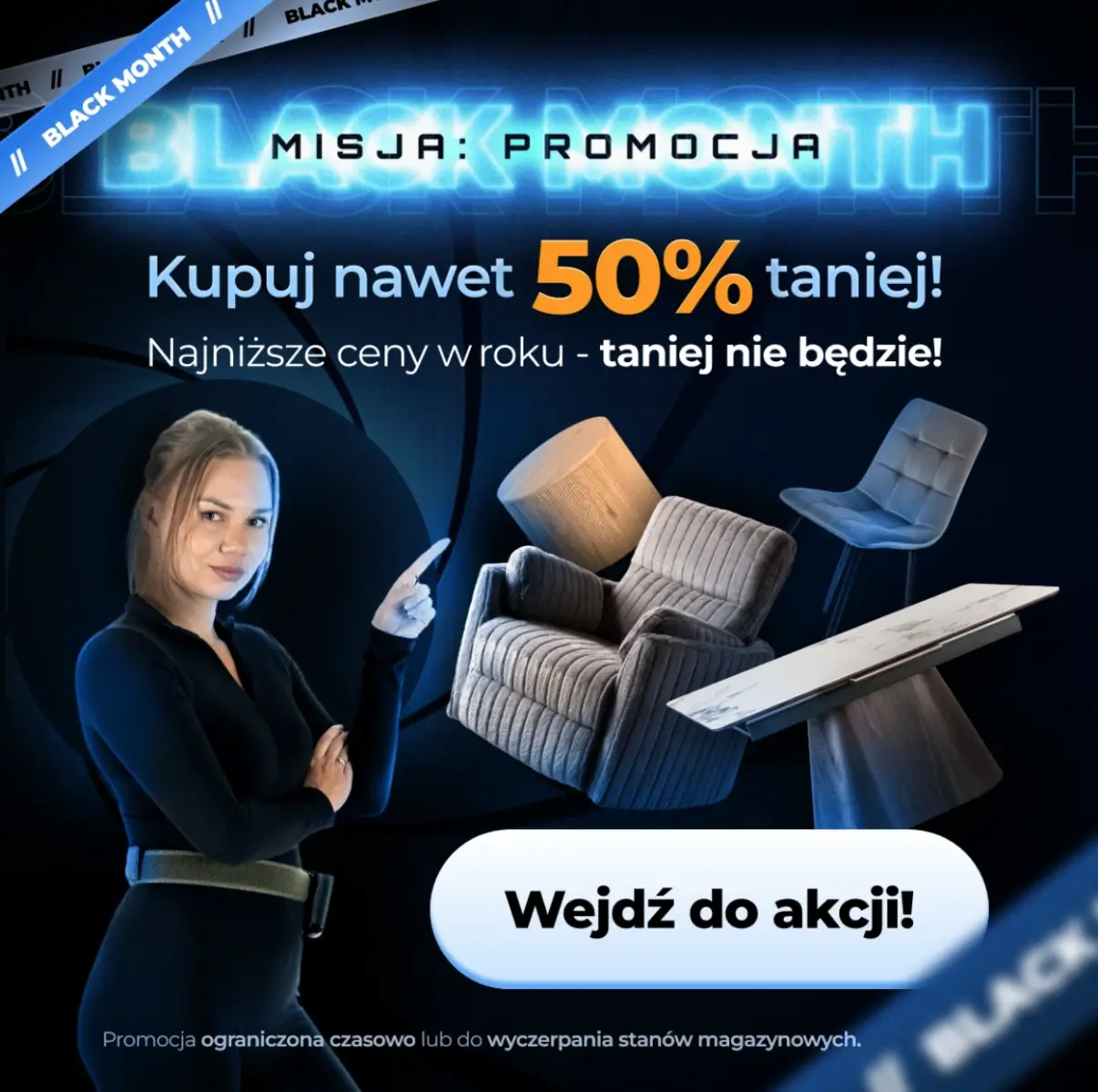 Black Month ze zniżkami do -50% w ofercie Meble Makarowski
