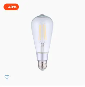 Inteligentna żarówka z Wi-Fi Shelly Vintage ST64 za 8,78 euro