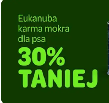 Karma Eukanuba 30% taniej w Zooplus