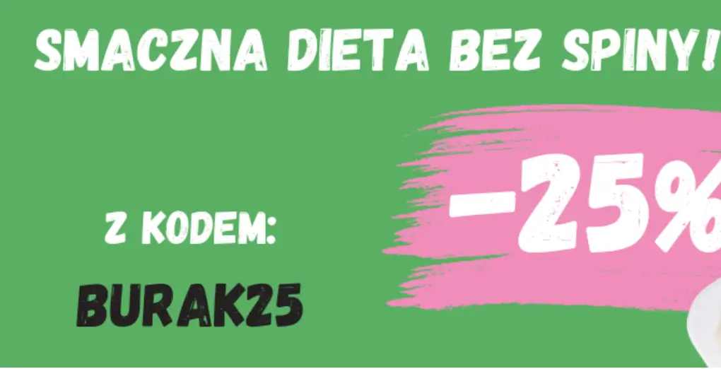 Kod rabatowy Burak Dieta -25% na diety | Odbierz teraz