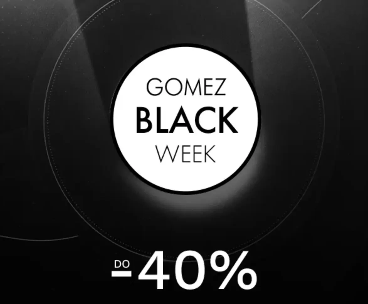 Kod rabatowy do -40% na zakupy w Gomez