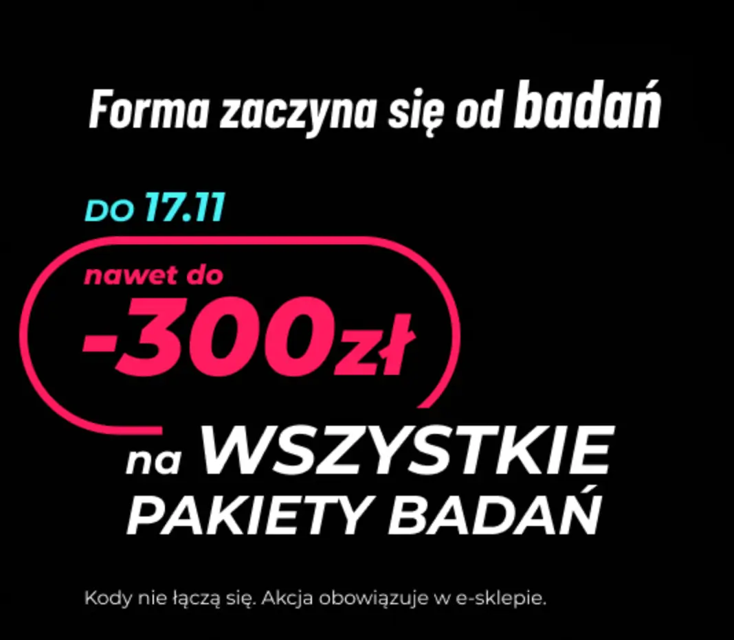 Pakiety badań ALAB sport ze zniżkami do -300 zł 
