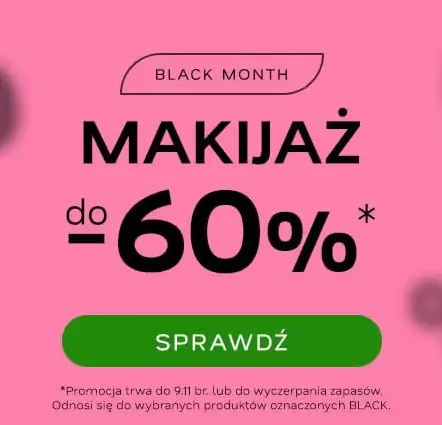 Promocje do -60% na Black Month w Drogerii Natura