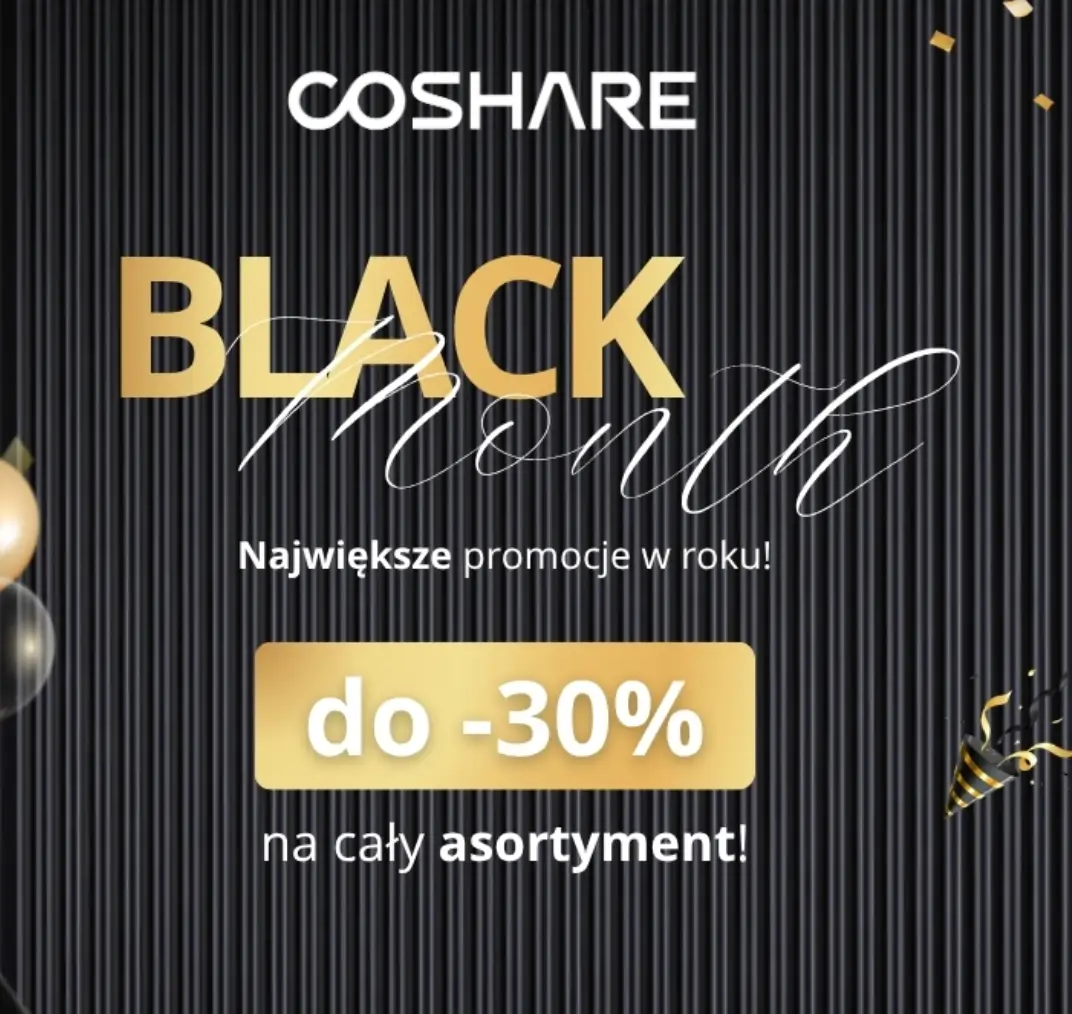 Rabaty na Black Friady w Coshare
