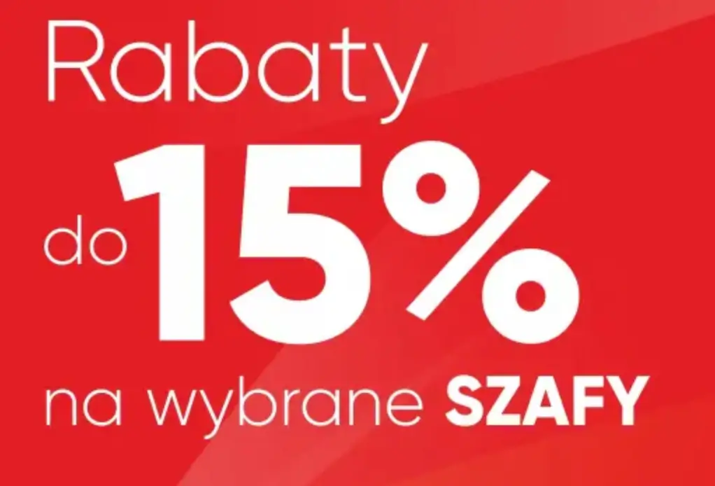 Wybrane szafy 15% taniej w Merkury Market