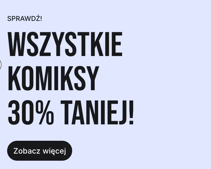 Wyprzedaż do -30% na komiksy w Egmont
