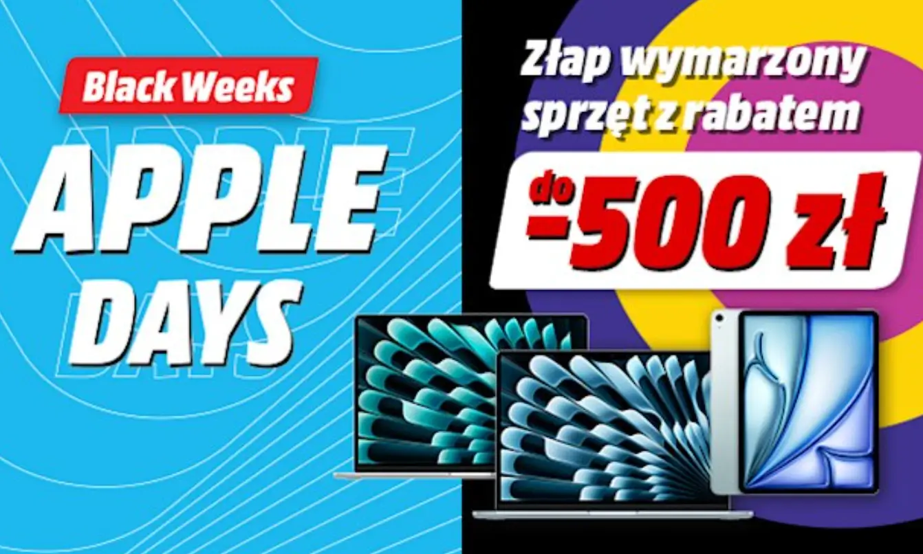 Zniżki do -500 zł na produkty Apple w Media Markt na Black Friday 