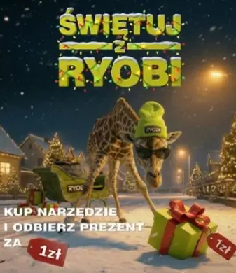 Kup narzędzie w Ryobi i odbierz prezent za 1 zł