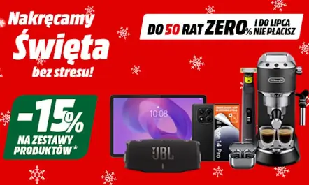 Mikołajkowe prezenty w zestawie z rabatem -15% w Media Markt