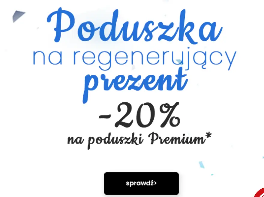 Poduszki 20% taniej w Pan Materac