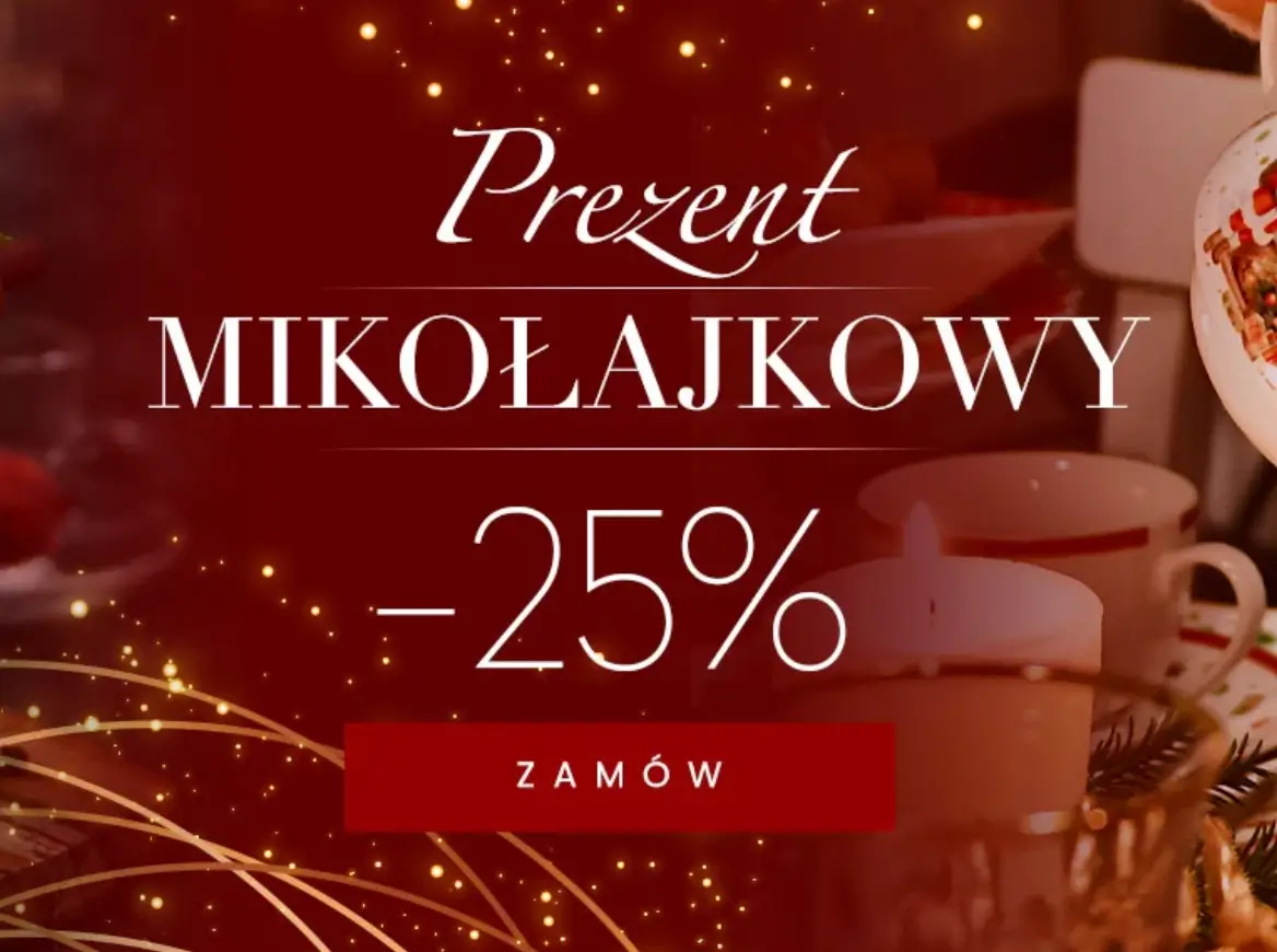 Prezenty na mikołajki 25% taniej w Villa Italia