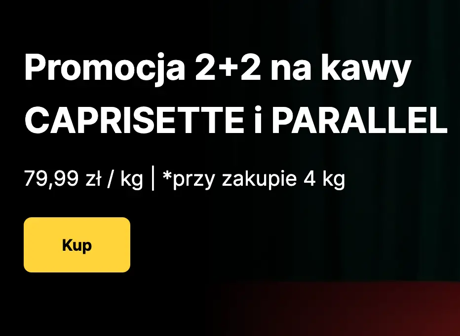 Promocja 2+2 na kawy Caprisette i Parallel w Przyjaciele Kawy