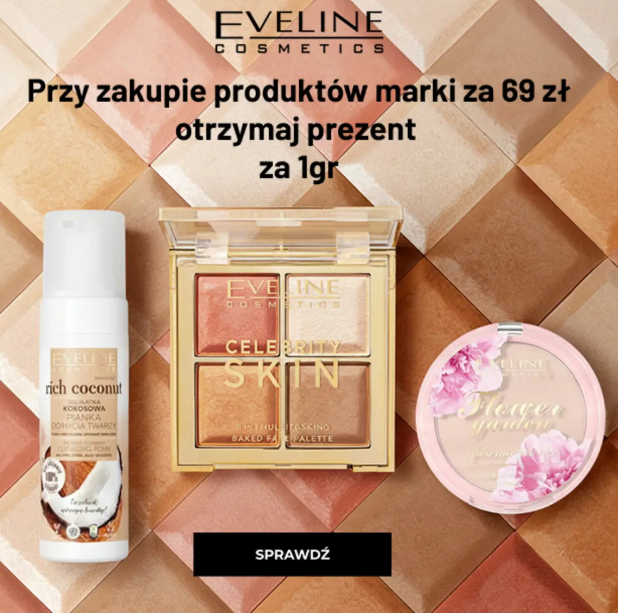 Przy zakupie produktów Eveline za 69 zł otrzymaj prezent za 1gr w Cocolita