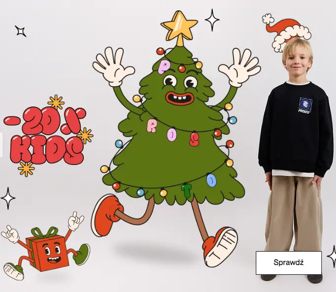 Świąteczna zniżka -20% na kolekcję dziecięcą w Prosto