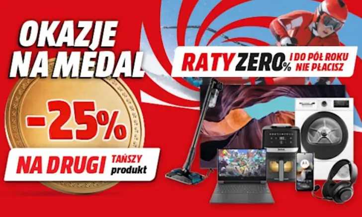 Drugi produkt 25% taniej w zestawie w Media Markt