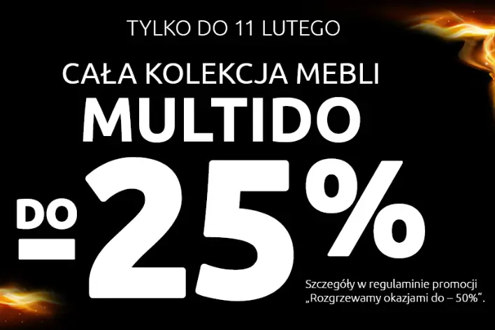 Cała kolekcja mebli Multido do -25% w promocji Black Red White