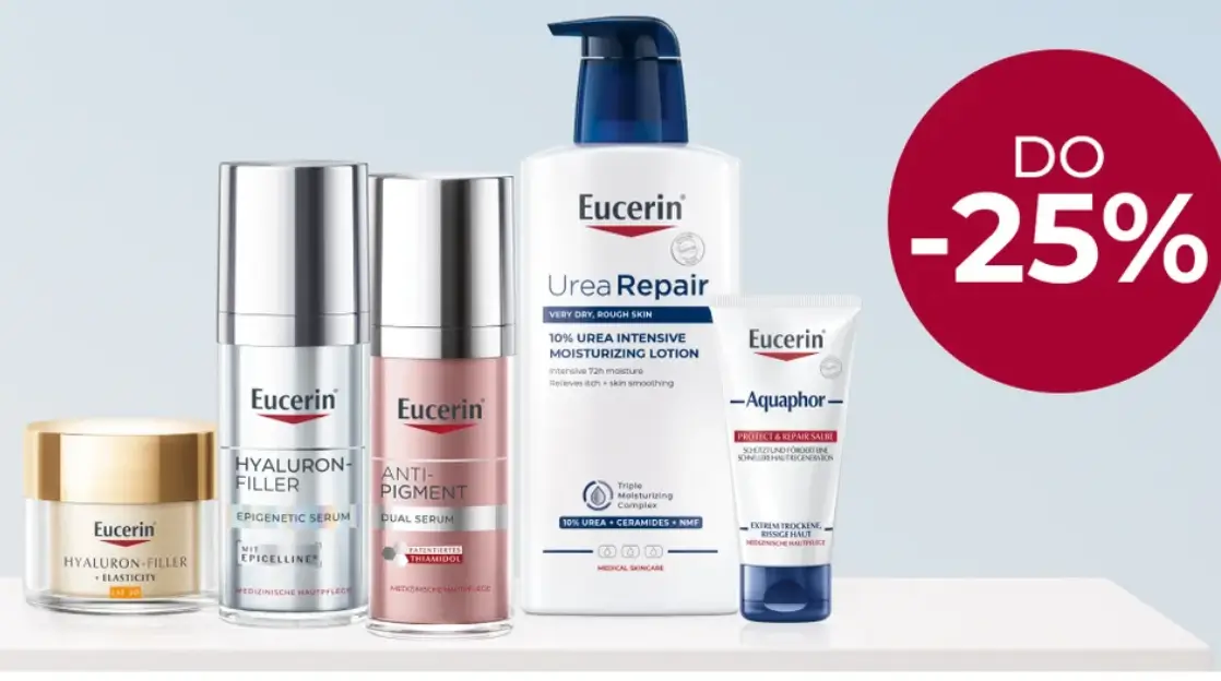 Cała marka Eucerin 25% taniej w drmax.pl