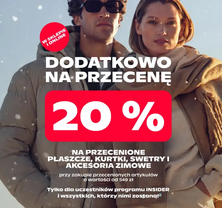 Dodatkowy rabat -20% na kolekcję zimową w Peek&Cloppenburg