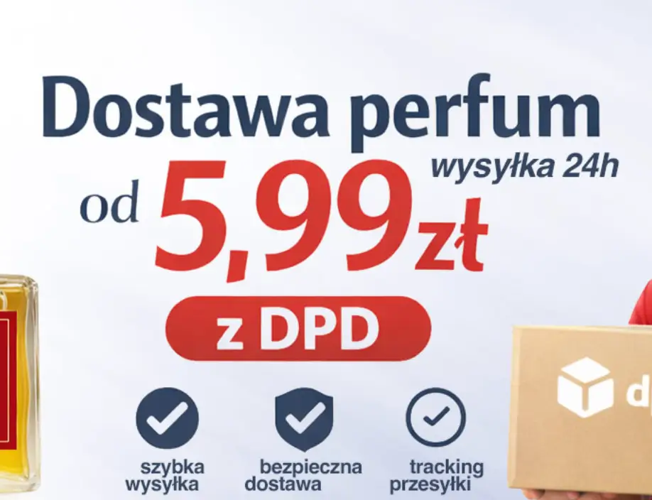 Dostawa kurierem DPD od 5,99 zł w Paryskie Perfumy