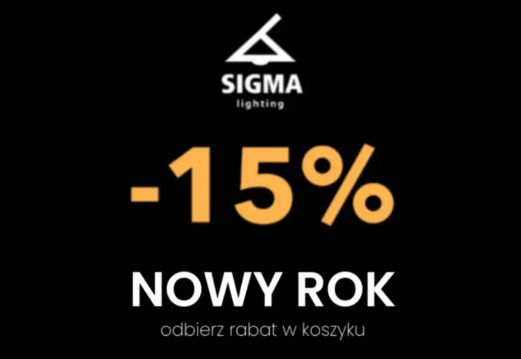Oświetlenie Sigma 15% taniej w Mlamp