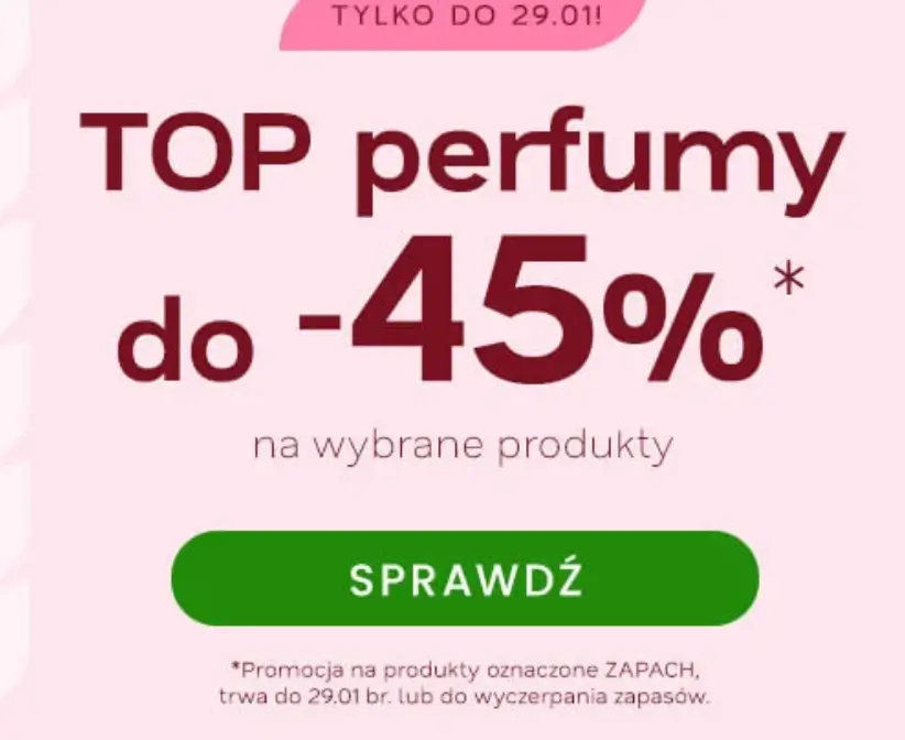 Perfumy 45% taniej w Drogeria Natura